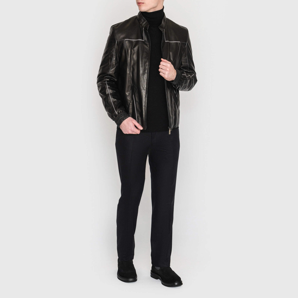 Куртка кожаная Zilli Арт.: ZilKo QUAREL 1005/ 102 черный - купить